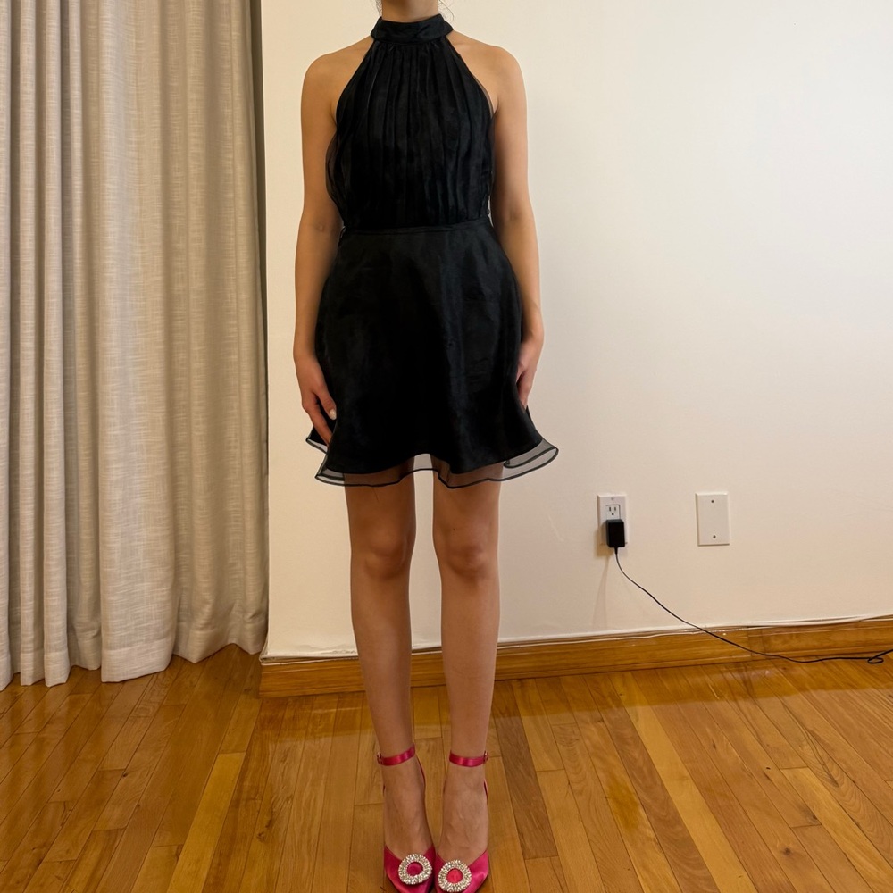 Lovers + Friends Black Backless Dress